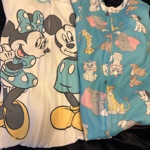 Disney Baby PJs with Mickey and Animal Prints - Bin 14